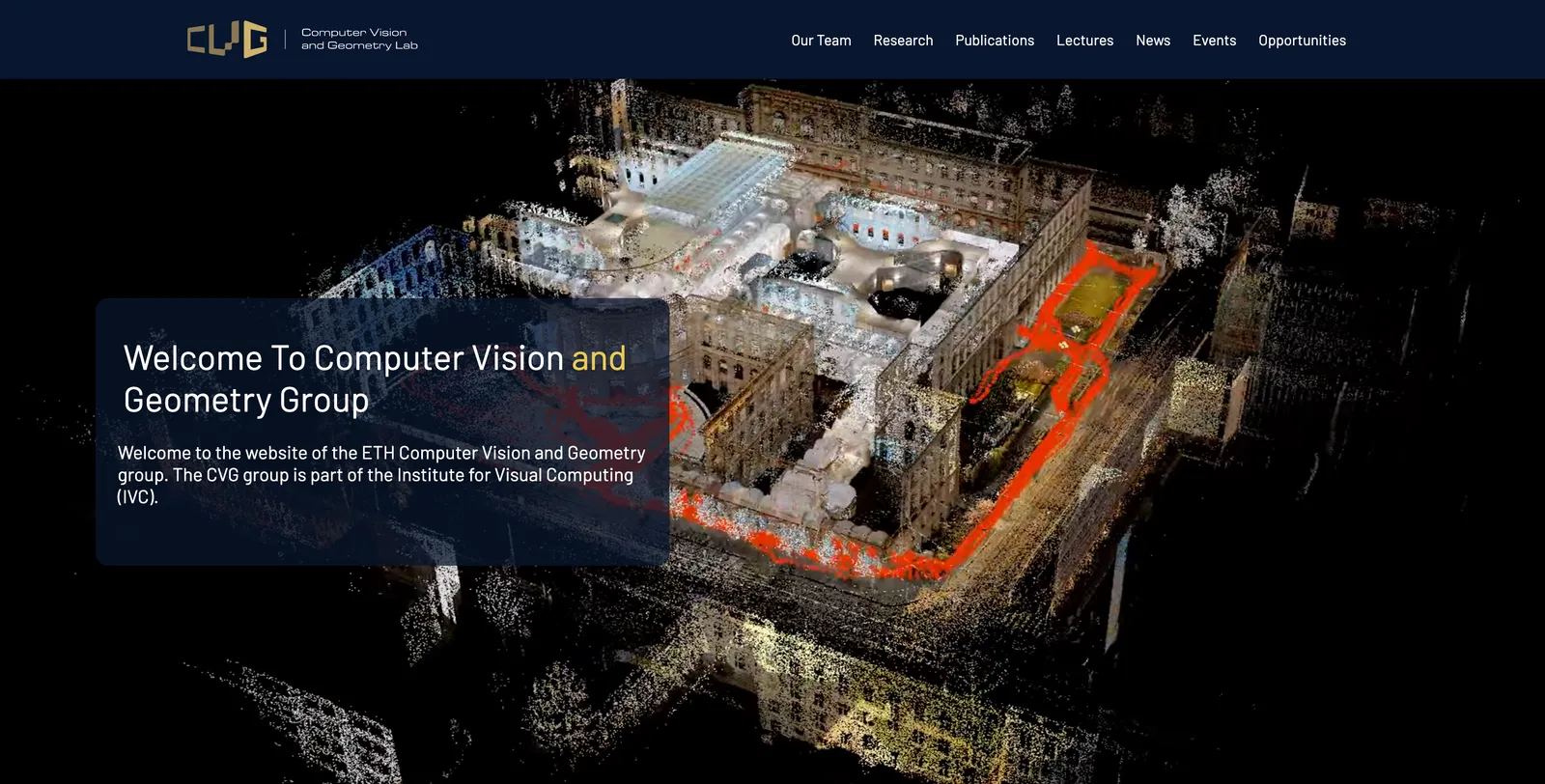 Computer Vision and Geometry Group on desktop